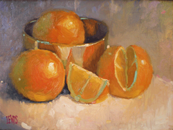 Oranges and a Brass Bowl