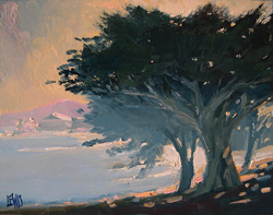 Cypress with Distant China Point