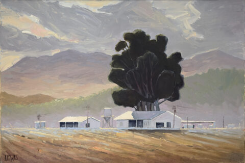 "Jacks Ranch with Toro Peak", 24 x 20, by Robert Lewis Catalog # 1005 "Jacks Ranch with Toro Peak"