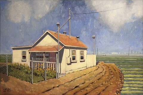 "Francisco's House", 24 x 16, Oil on Canvas by Robert Lewis Catalog # 1029 "Francisco's House"