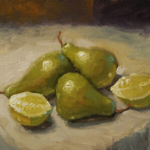 <i><b>"Lemon and Pears"</b></i>,<br>12"x9" print on 16"x12" Fine Art Paper