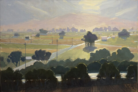 "Salinas River Valley", 24 x 16, by Robert Lewis Catalog # 992 "Salinas River Valley"