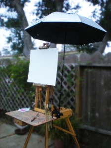 French Half-box with Plein Air Umbrella